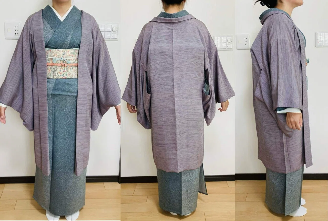 羽織丈を比較する / 身長158㎝女性｜日本の着物仕立て処 菊瓢 Kikuhisago