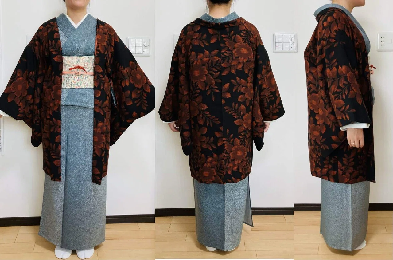 羽織丈を比較する / 身長158㎝女性｜日本の着物仕立て処 菊瓢 Kikuhisago
