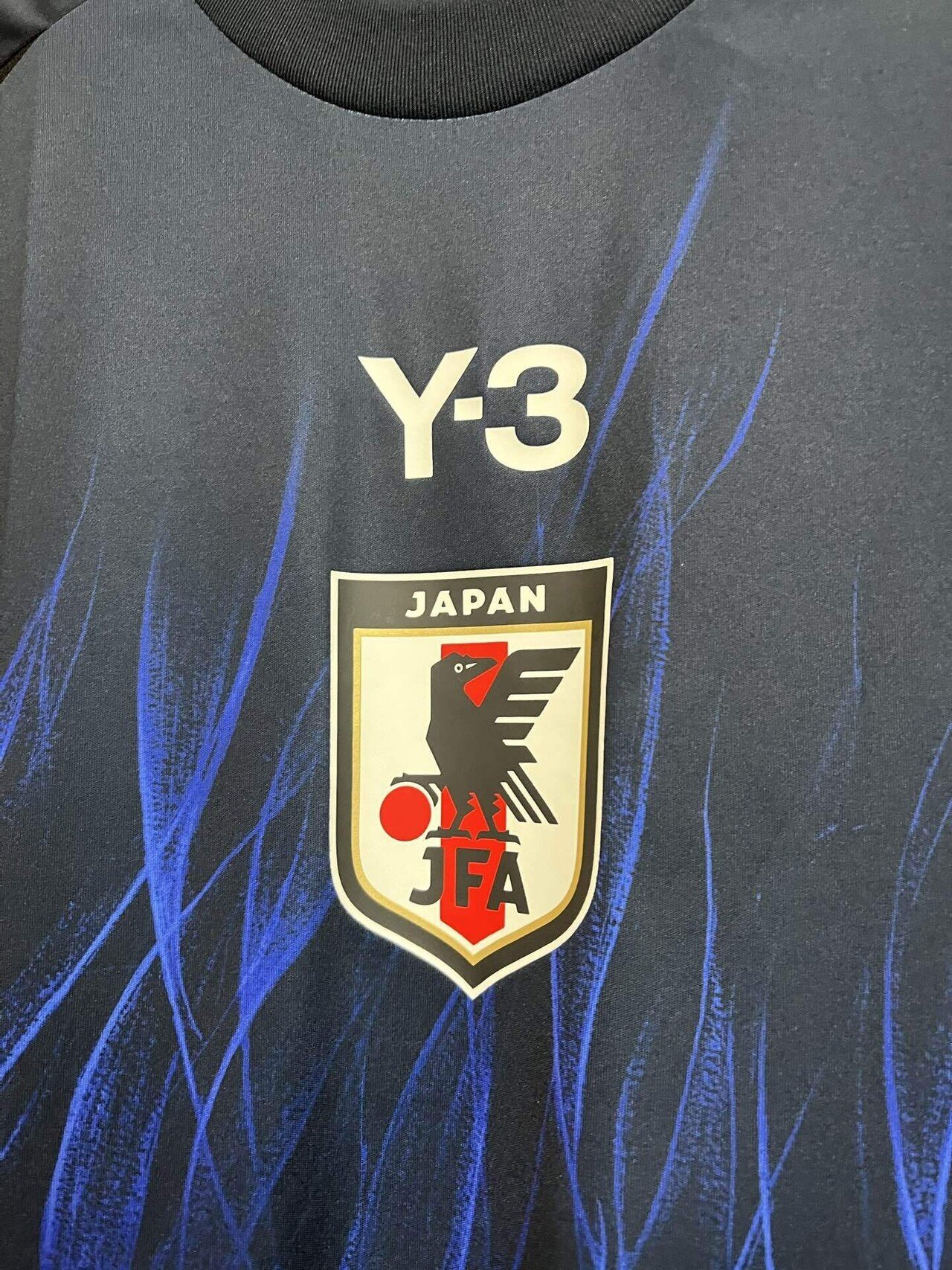 Y-3 サッカーシャツ 2XL 青い炎デザイン Y-3 日本代表 サッカーシャツ 青い炎 - メルカリ