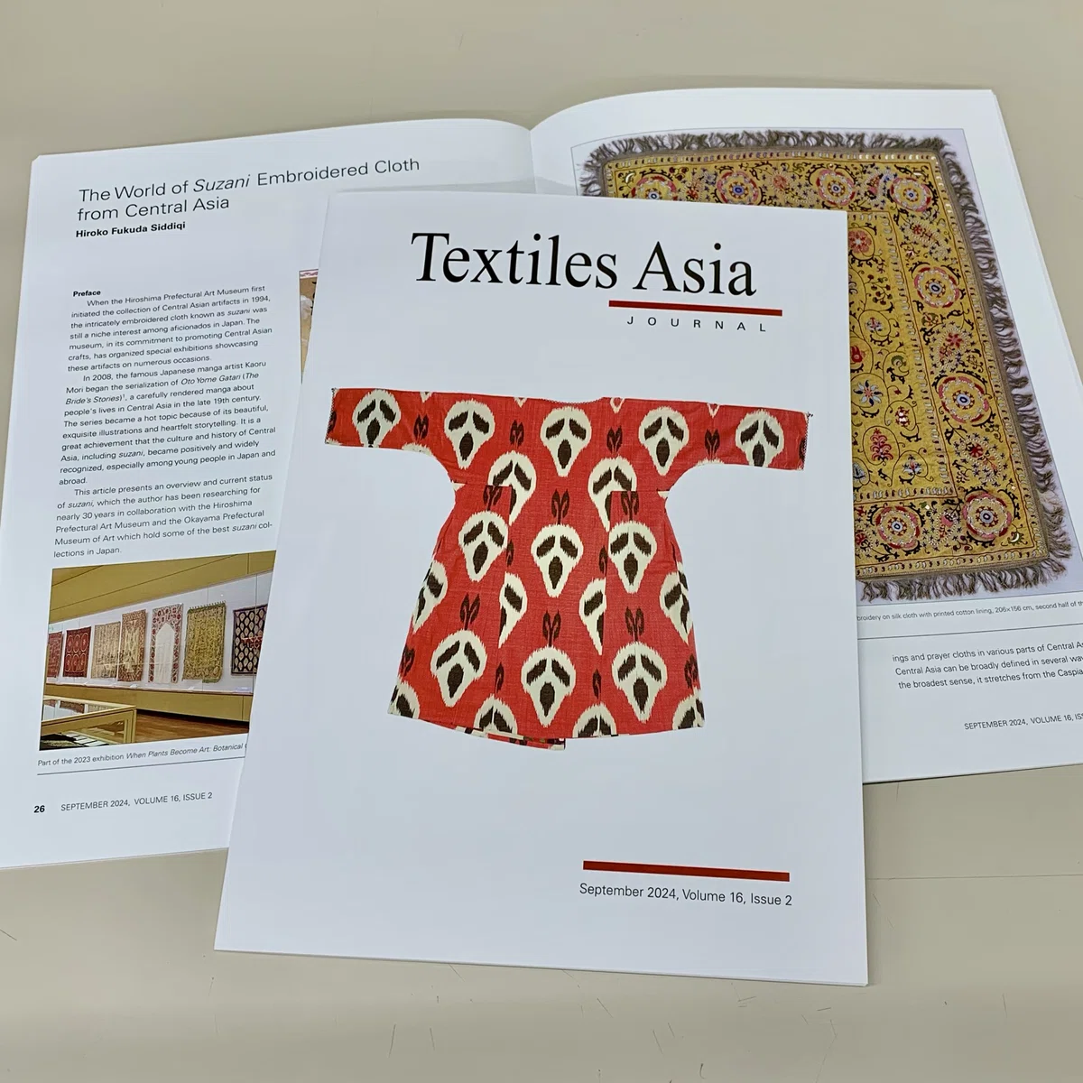 お知らせ】アジアの染織専門誌のTextiles Asia16巻2号にThe…｜Hiroko