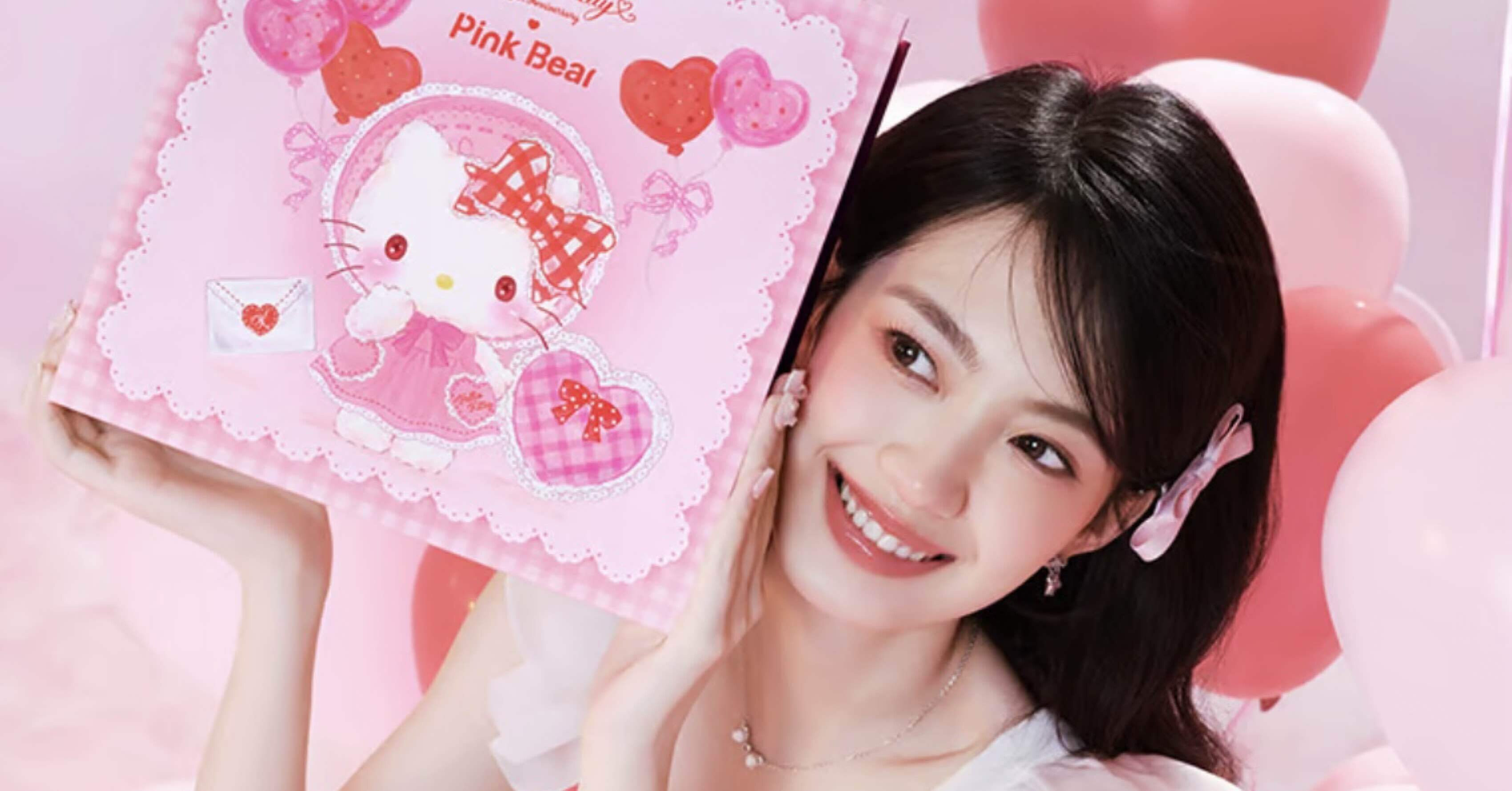 pinkbear×ハローキティコラボ半額🥺💗｜짱키티【ﾁｬﾝｷﾃｨ】