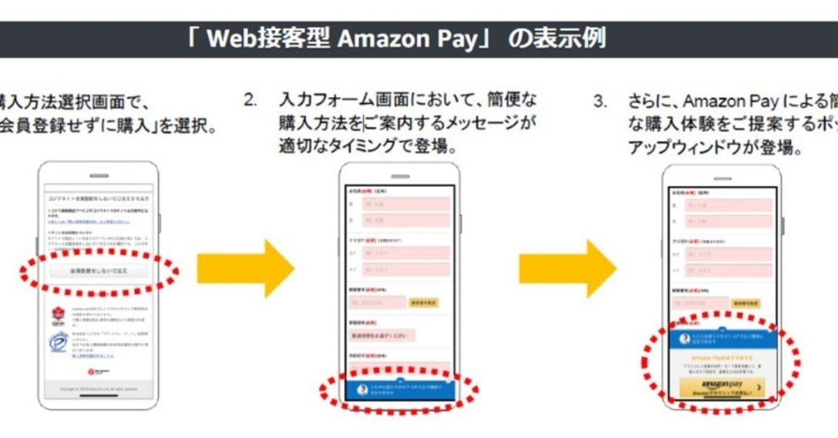 新機能で転換率アップ？Web接客型Amazon PayでECサイトに簡単