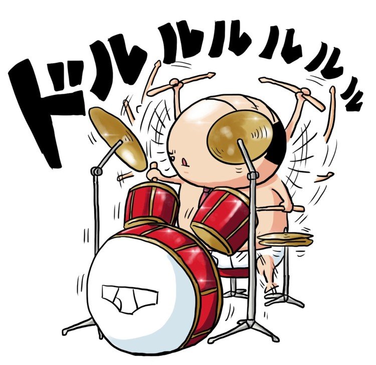 ふじキャラ ドラム ふじ Note