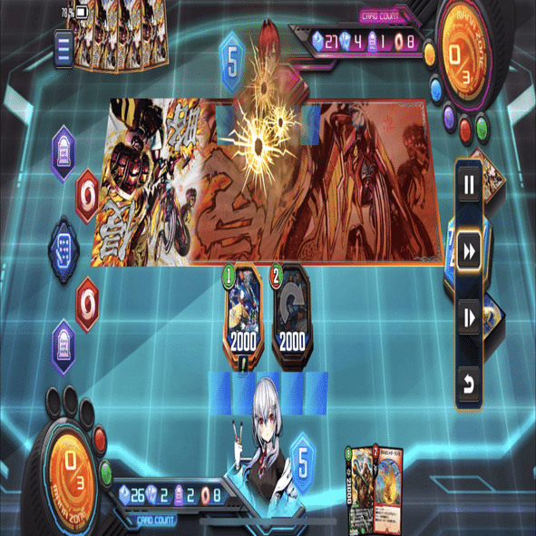 赤緑べアフガン【デュエプレ】｜勿忘草色