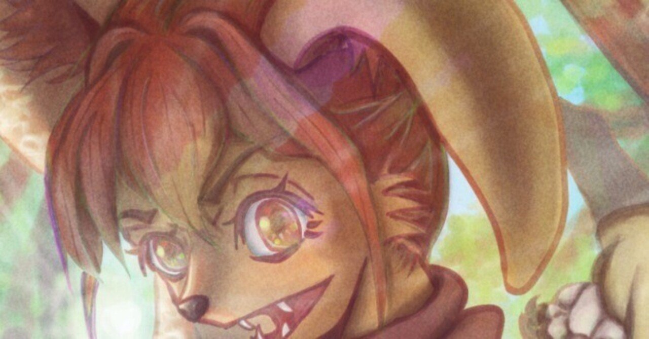 オリジナル手描きイラスト「獣人の森の神気」をイラストコンテスト