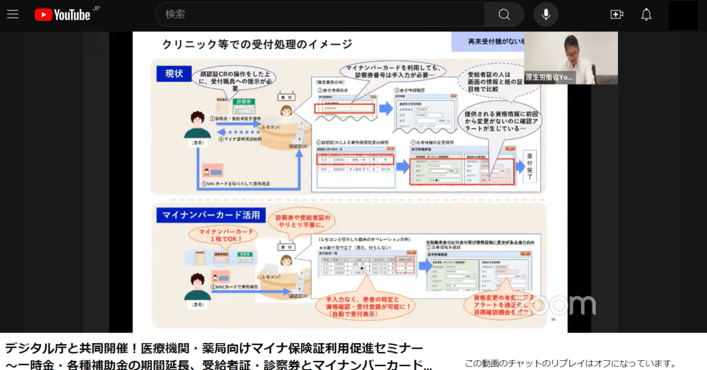 医療関係者様確認用 医療費助成受給者証や診察券とマイナンバーカードの一体化に補助 デジ