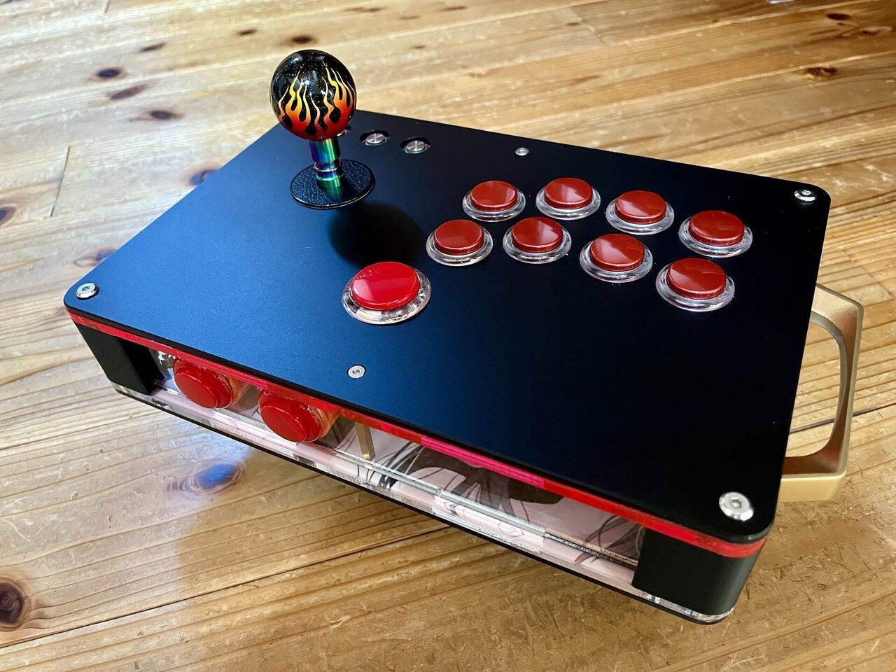 アケコン アクリル製自作アケコン アーケードコントローラー