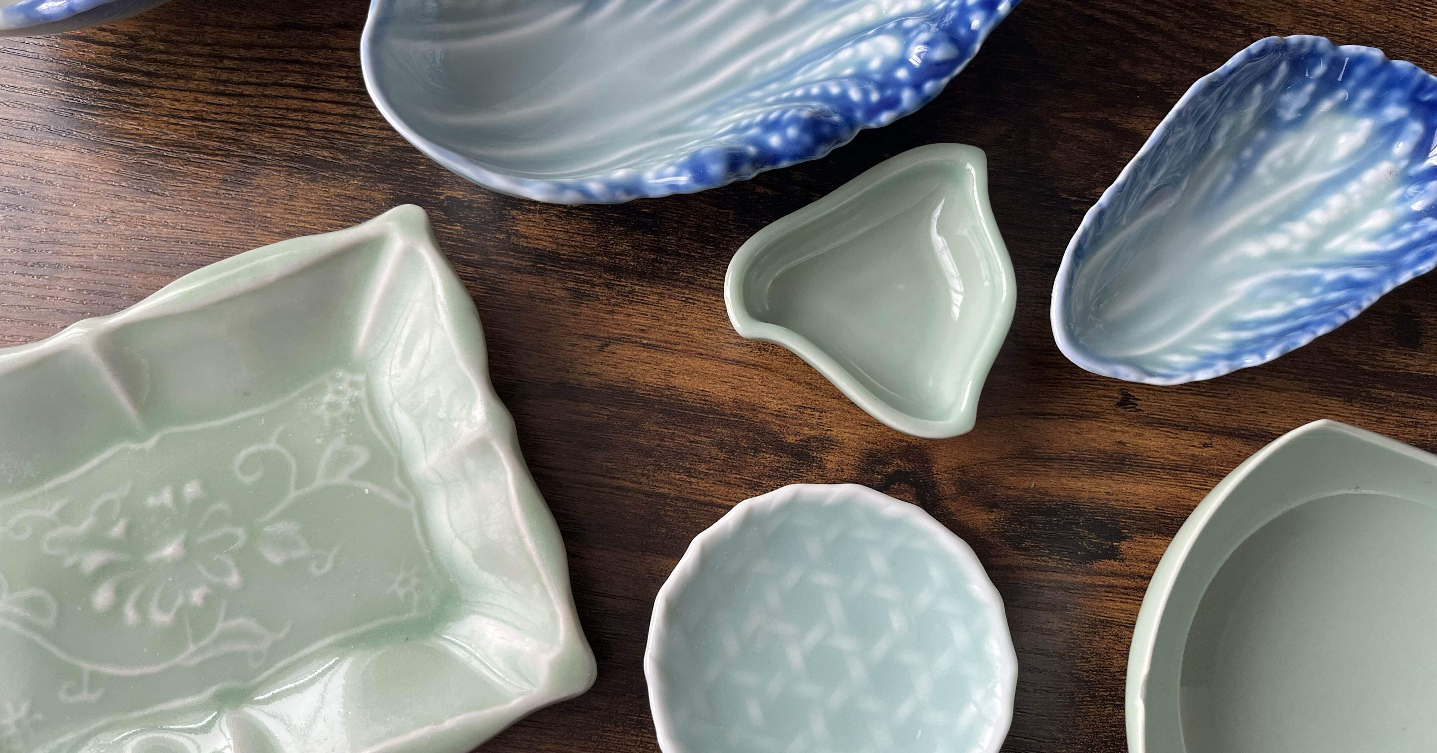 器のはなし】納涼のための青磁。みずみずしいエメラルドグリーンだ