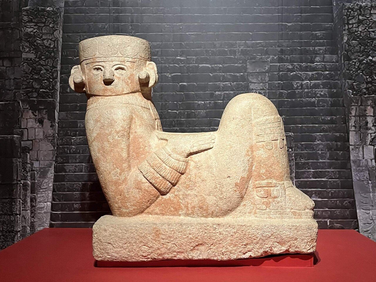 コレクター収集品 メキシコ マヤ文明 石像 （出土品）（B） メキシコ