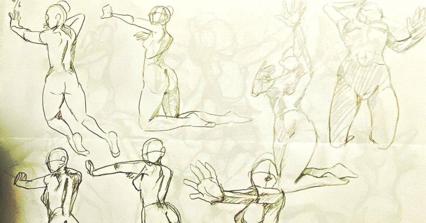 1日25分クロッキーを1週間くらいやった｜子島づー