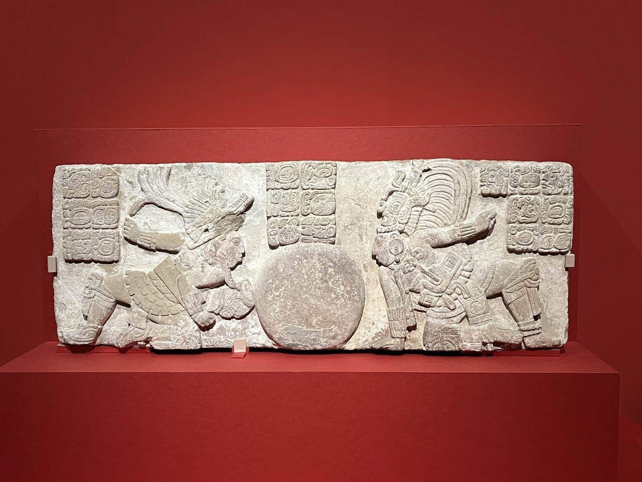 古代メキシコ拓本 戦士のレリーフ 63 ✕113 ㌢ 備忘録】古代メキシコ展｜もやし｜アート
