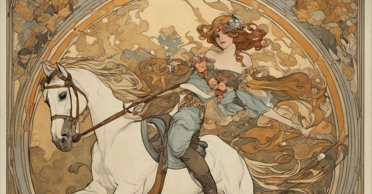 獅子座23度｜裸馬乗り。｜Astrologist Mucha