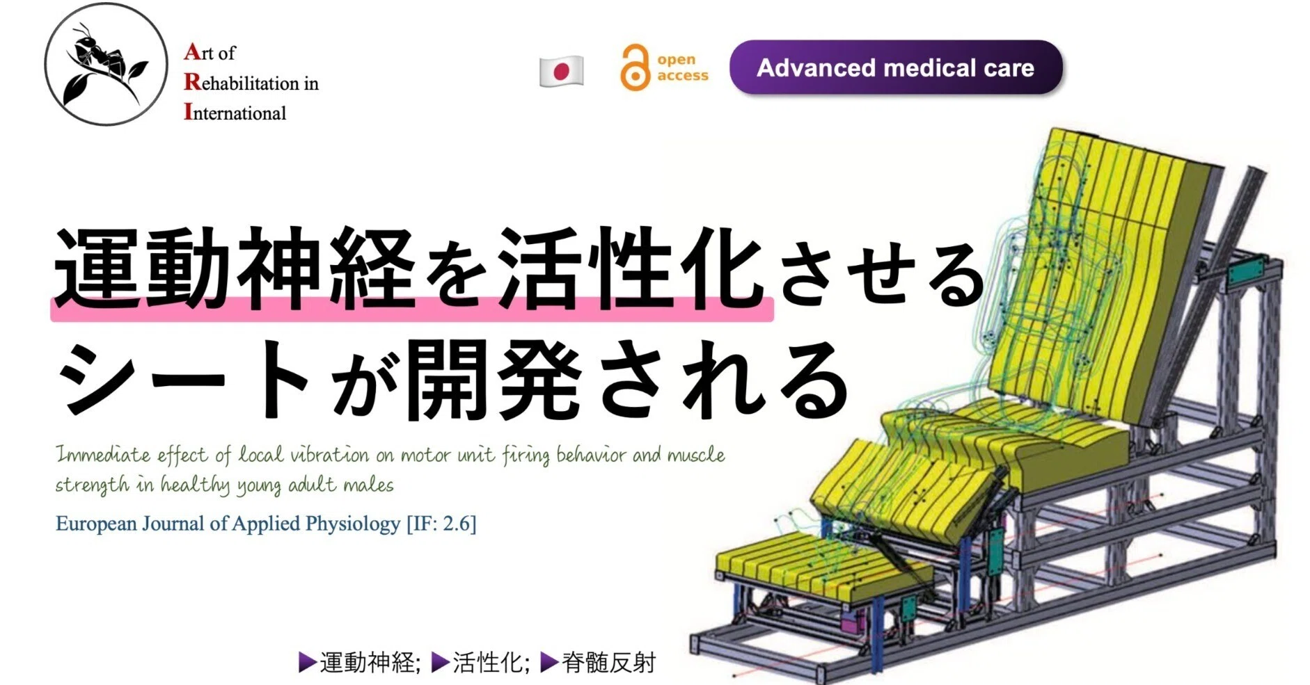 【中古】 全身振動の生体反応 運動神経を活性化させるシートが開発される｜Super Human | 理学療法士