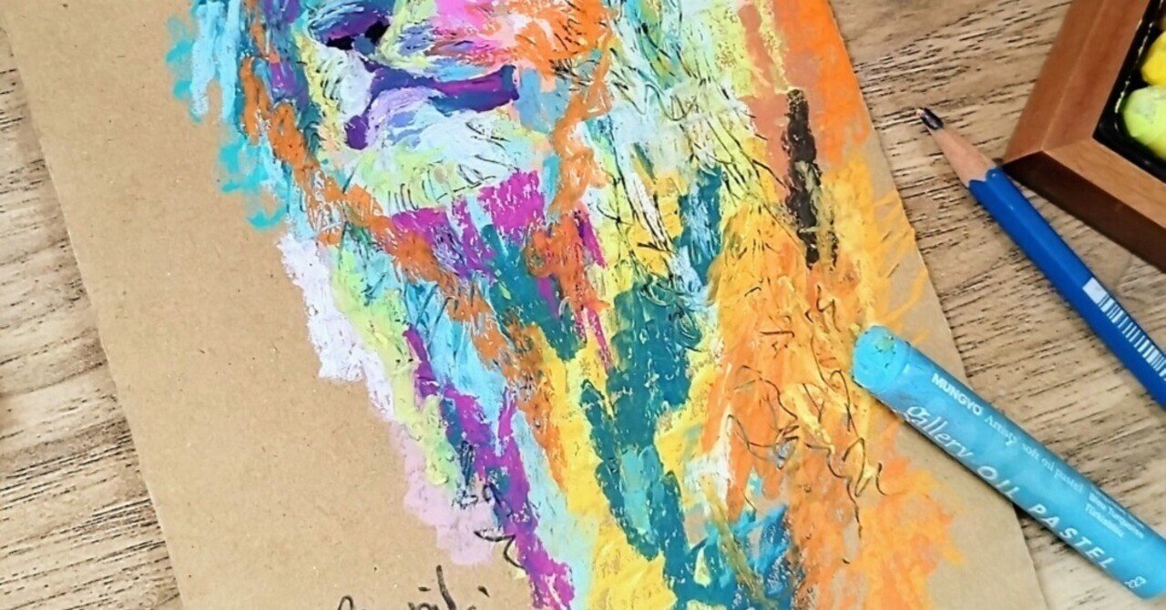 専用オーダー　オイルパステル原画 オイルパステル】しっくりくる技法は人それぞれ違う｜森脇由宇のなん