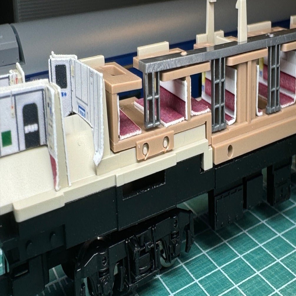 3022 北斗星 開放B寝台「オハネフ25-0、200（東）」内装クラフトシート