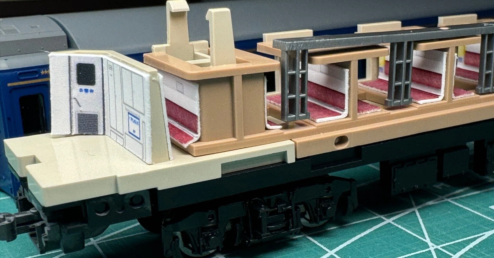 3014 北斗星 開放B寝台「オハネ25-0、100（東）」内装クラフトシート