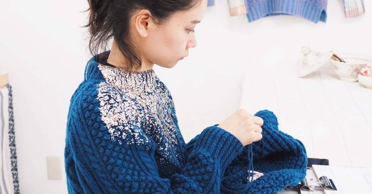 YUKI FUJISAWA ニットセーター Story of [Aran Sweater 2023] - YUKI FUJISAWA online store