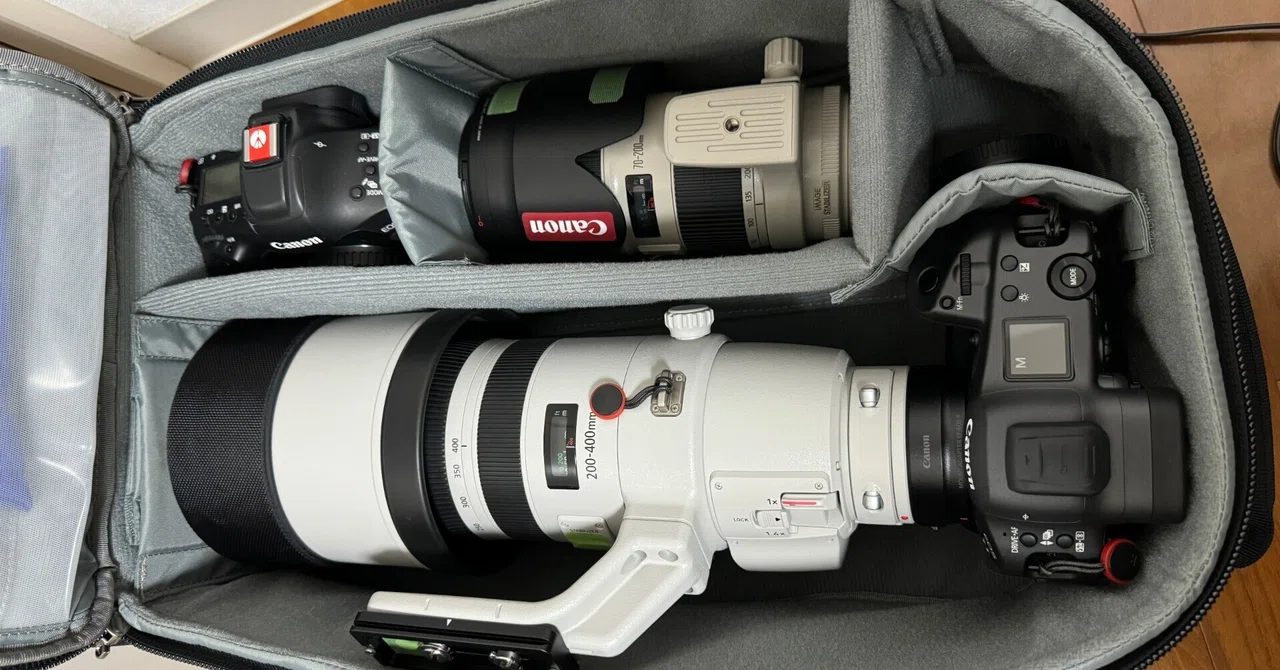 Canon EOS 3000 望遠レンズ、バッグセット 大型望遠レンズのカメラバッグ問題｜タカシ