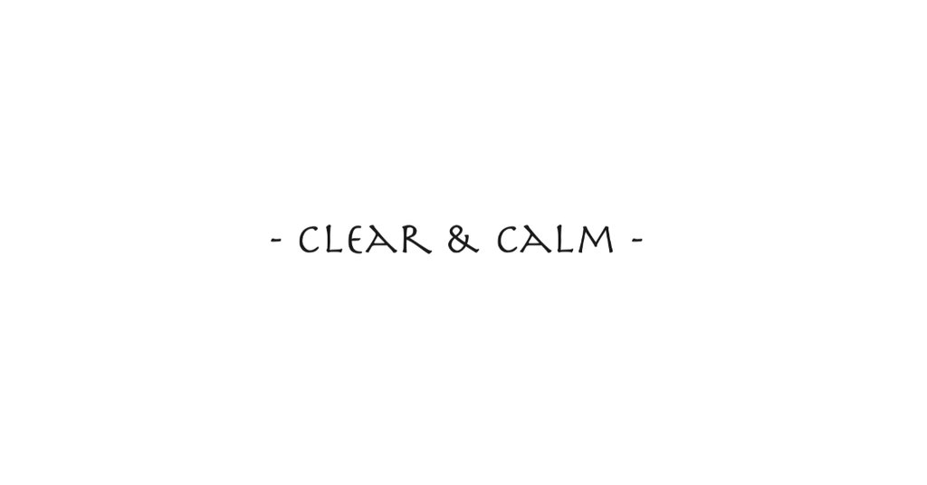 Clear & Calm|note