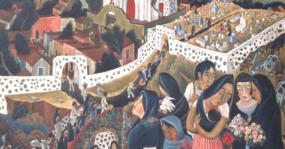 北川民次、【瀬戸風景】、希少な大判額装用画集より、美品、日本人画家 北川民次生誕130年 ―民次とメキシコと瀬戸 ｜上杉あずき@STEP