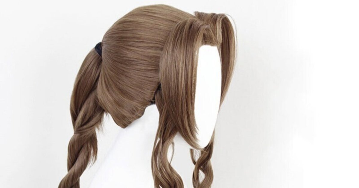 Amazon.co.jp: Cosplay wig ゲーム FFVII エアリス コスプレ