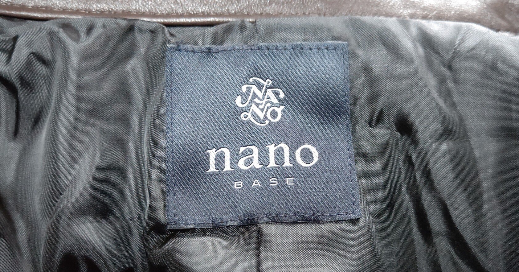 ★新品タグ付★nano univers ナノユニバース 2018 ノーカラーフレアカフスシャツ コットン オフホワイト 36(S)白 定価9720円 送料188円～  タグ付 未使用 ナノユニバース×ディッキーズ セットアップ サイズ L