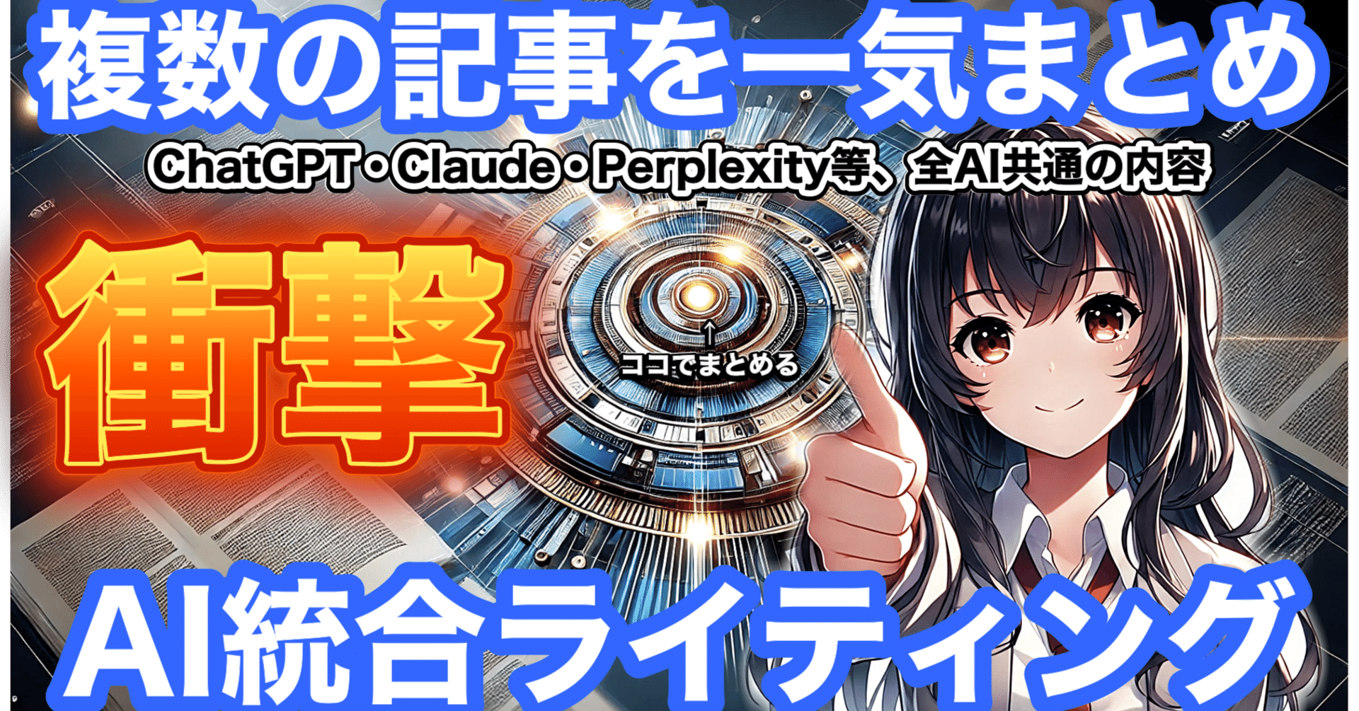 AI統合ライティング：複数の記事を効率的にまとめる方法｜佐藤源彦@MBBS