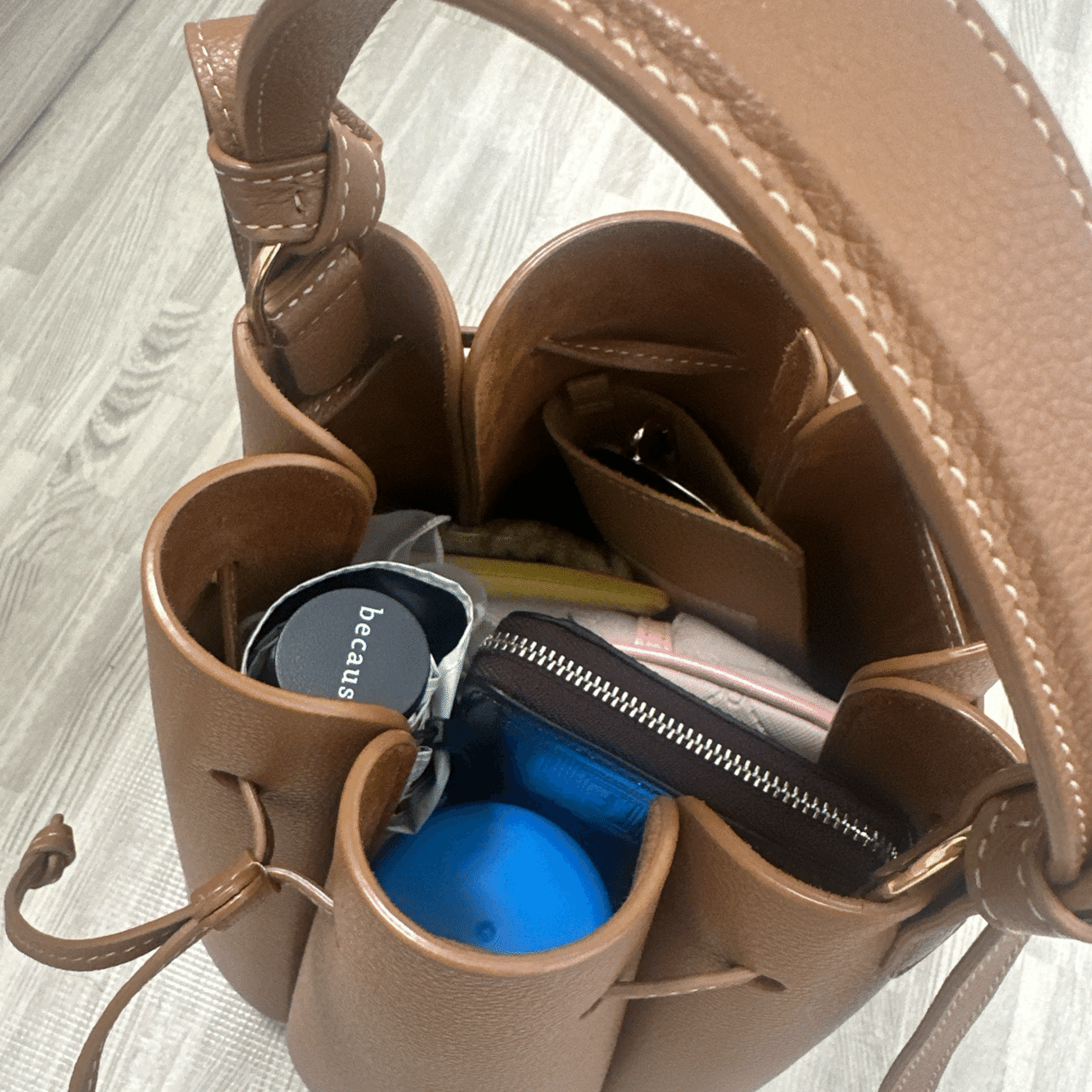 POLENE POLENE バック 茶色 ブラウン ショルダーバッグ