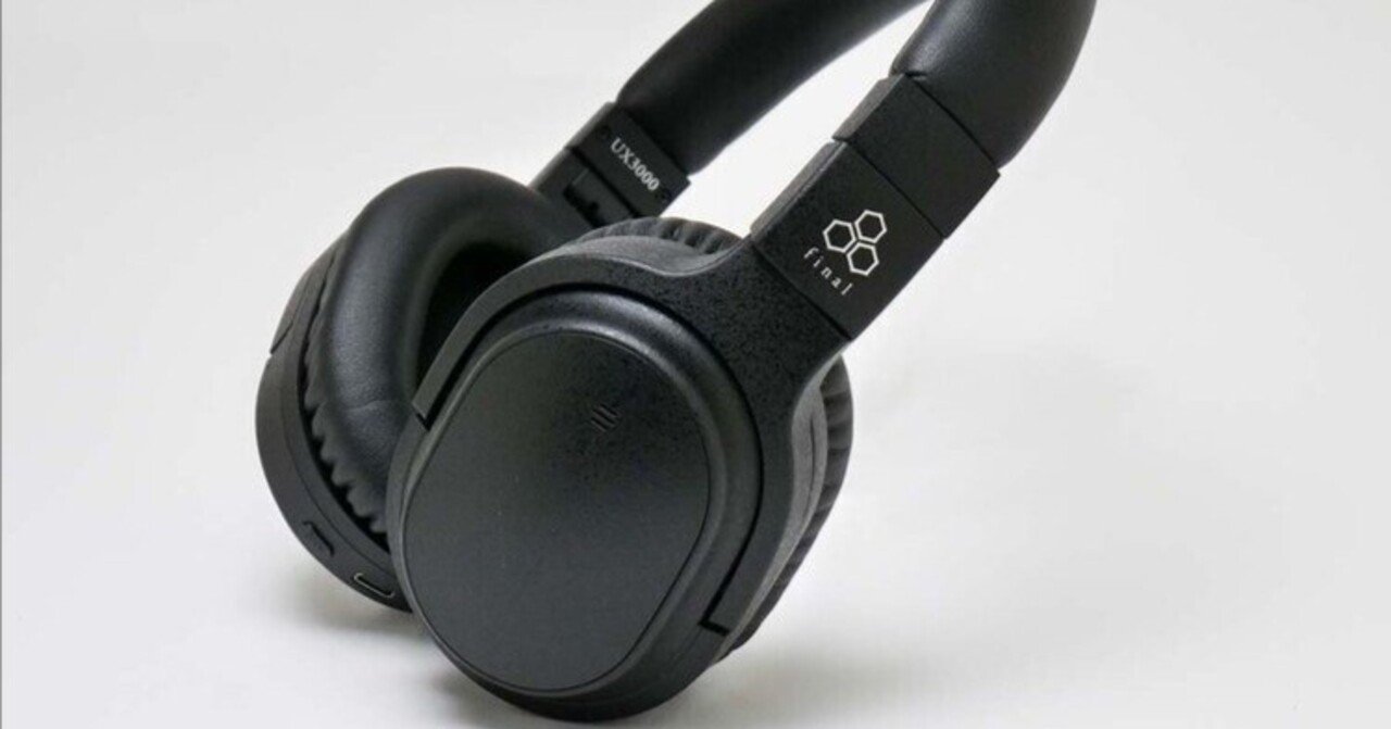 final UX3000 ワイヤレスノイズキャンセリングヘッドフォン ブラック