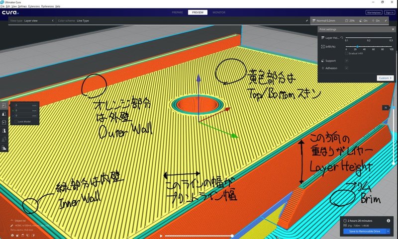 スライサー Ultimaker Cura 設定完全攻略 Ver4 8 0対応版 11 12 20更新 Yan Note