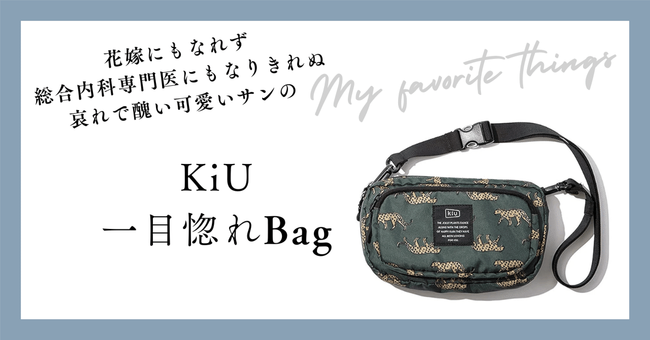 一目惚れしたKiUのフロントポケットミニショルダーバッグ 〜サンの