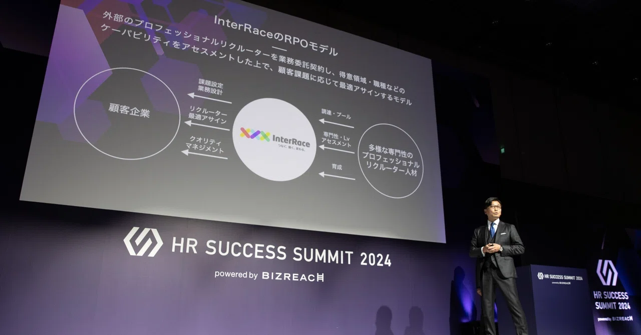 ビズリーチ主催の日本最大級のHRラーニングイベント「HR SUCCESS SUMMIT 2024」のオープニングセッションにInterRace ...