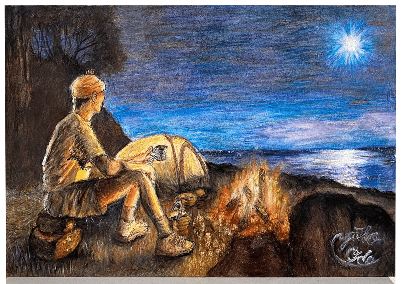 「悠生」 オイルパステル★原画1点物.額入り 悠生」 オイルパステル☆原画1点物.額入り オイルパステルの作品