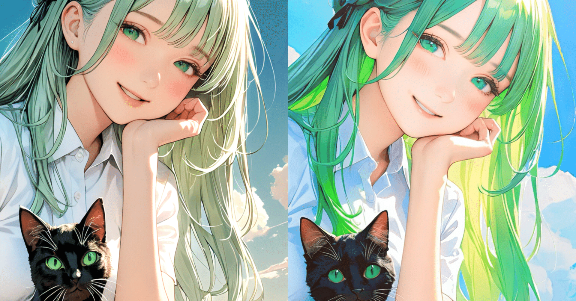 Stable Diffusionの生成画像にNovelAIのディレクターツール「線画化