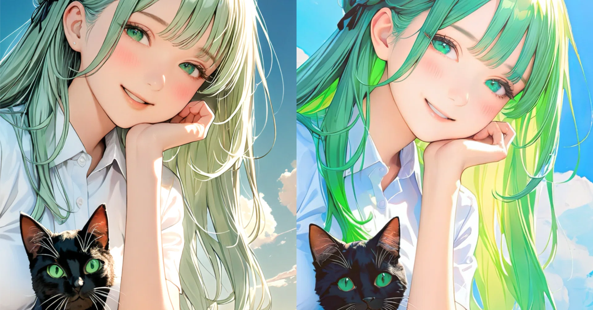 Stable Diffusionの生成画像にNovelAIのディレクターツール「線画化