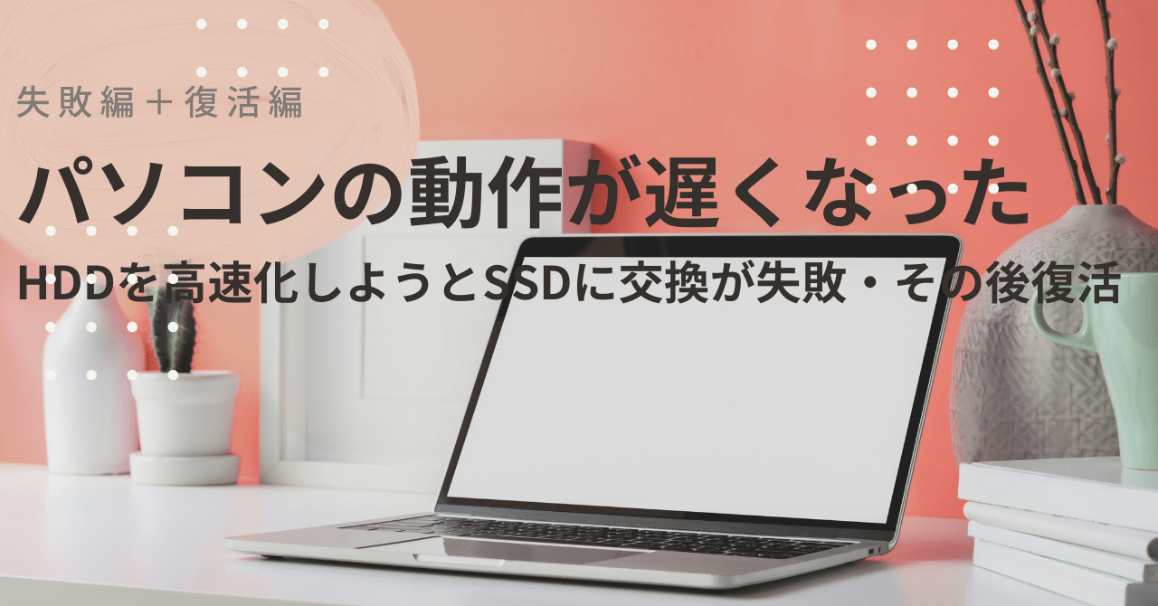 ⭐︎格安で既存のパソコンを高速SSD化致します⭐︎