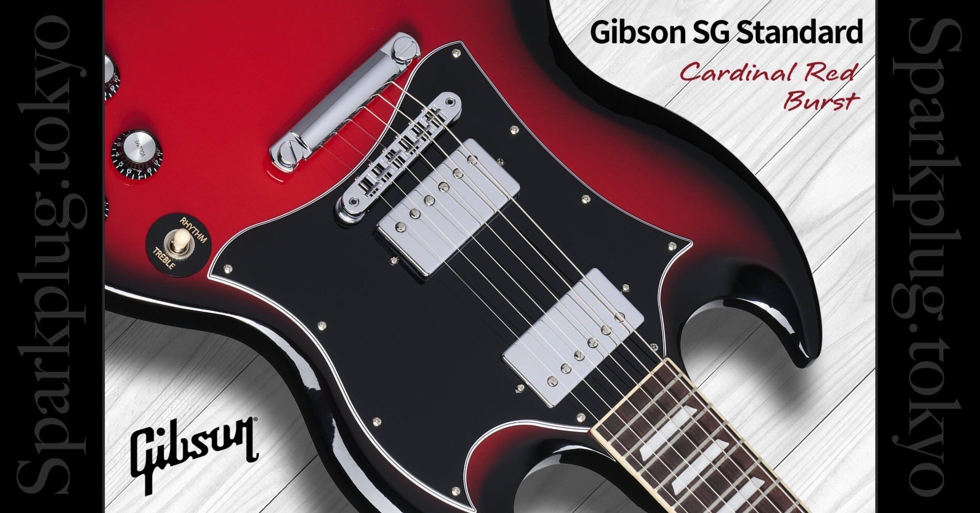 Gibson SG バックプレート ハカランダ カーディナル・レッド・バーストに身を包んだギブソンSG！｜Sparkplug