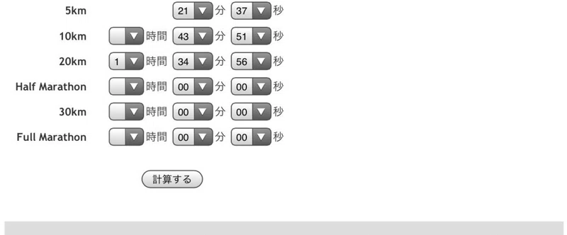 マラソンタイム予測ツールでゴールタイムを予測してみよう Shige Log Note