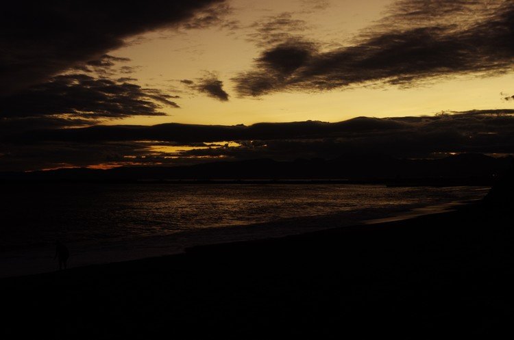 夕方の海