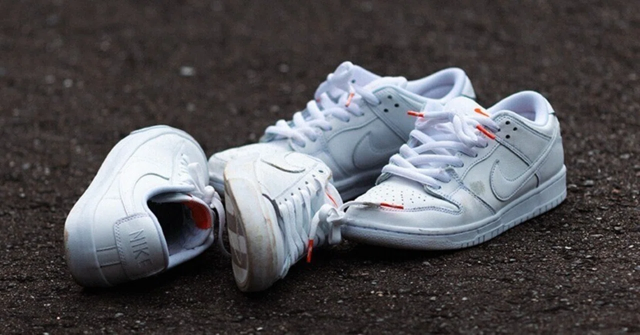 NIKE SBの真っ白のシューズ、スケボーにできてファッションにできない