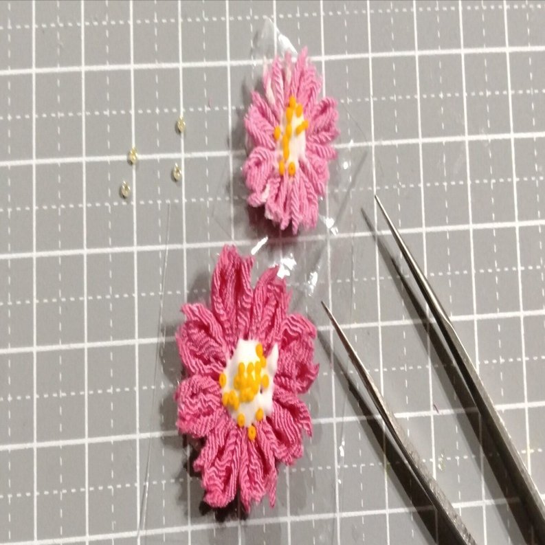 ❁つまみ細工「コスモス」ができるまで…｜Coto❁