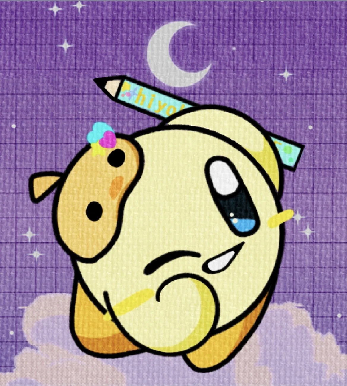 scratchの方で依頼して描いてもらったひよのオリカビのイラストです