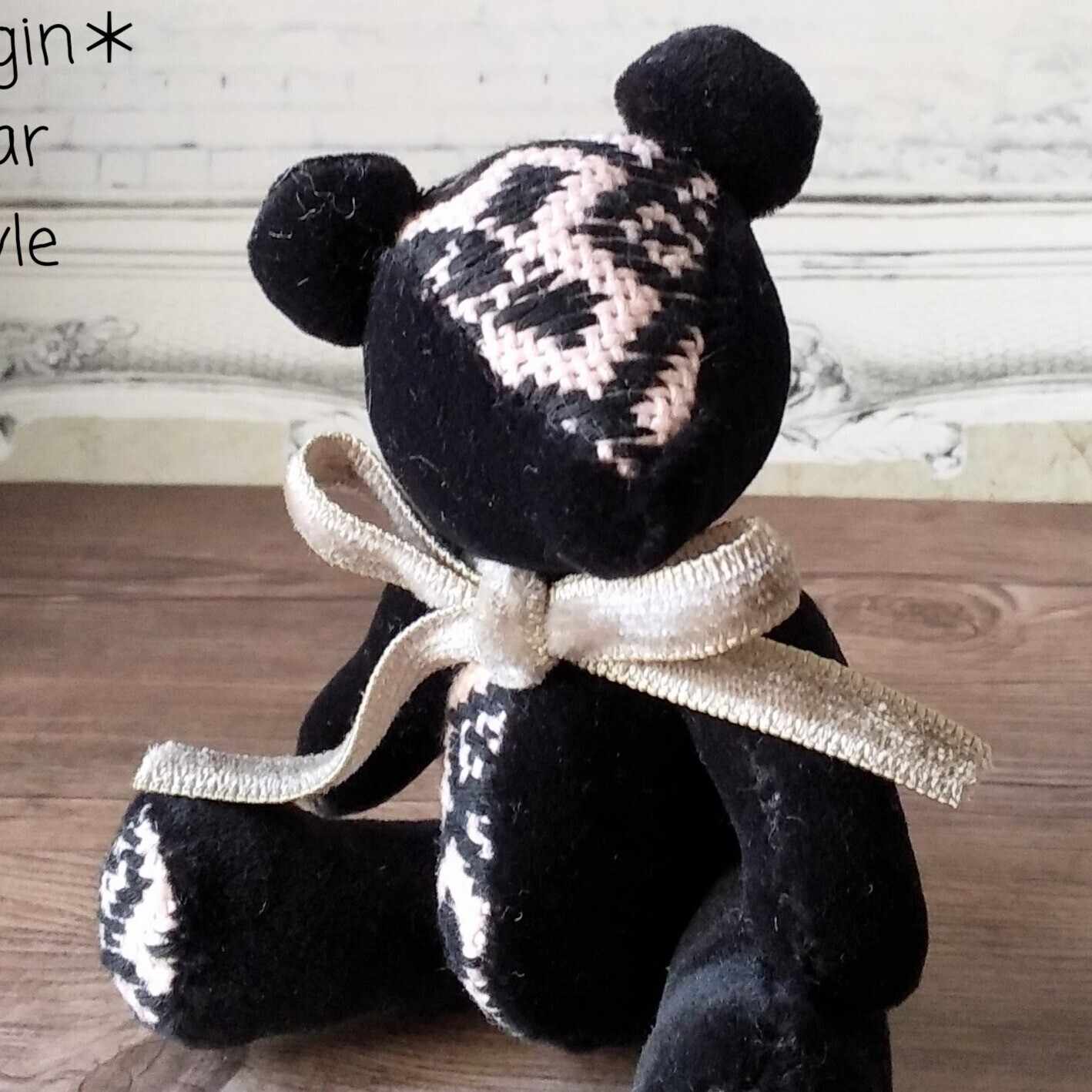 いつもは見えないところの。｜こひろ@こぎん刺しのテディベア作家kogin