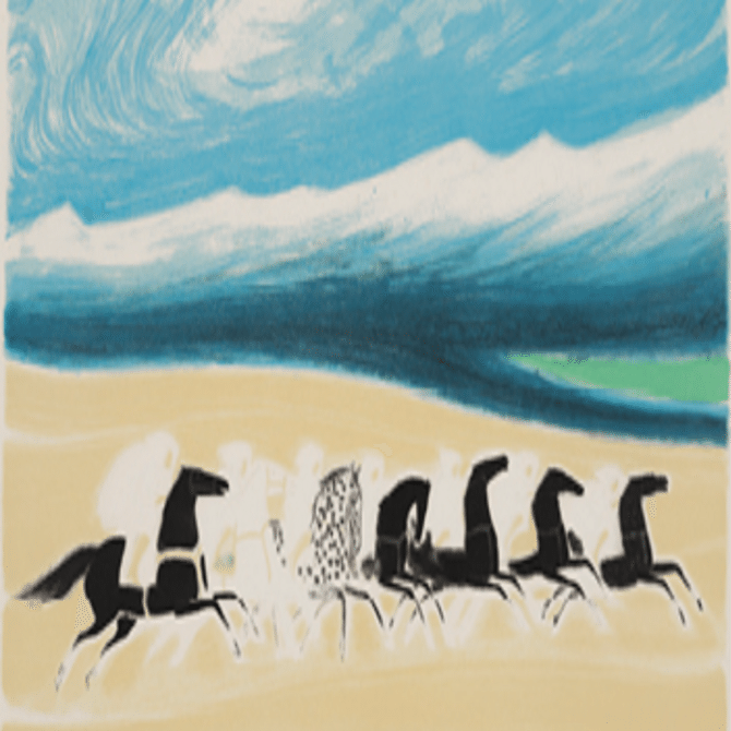 アンドレ・ブラジリエ】 版画 / リトグラフ「ファンタジア」 査定 鑑定