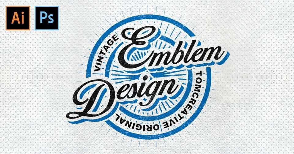 エンブレムロゴメイキング イラストレーターで制作 Adobe Illustrator Cc 19 Making Video トミー Tomcreative Note