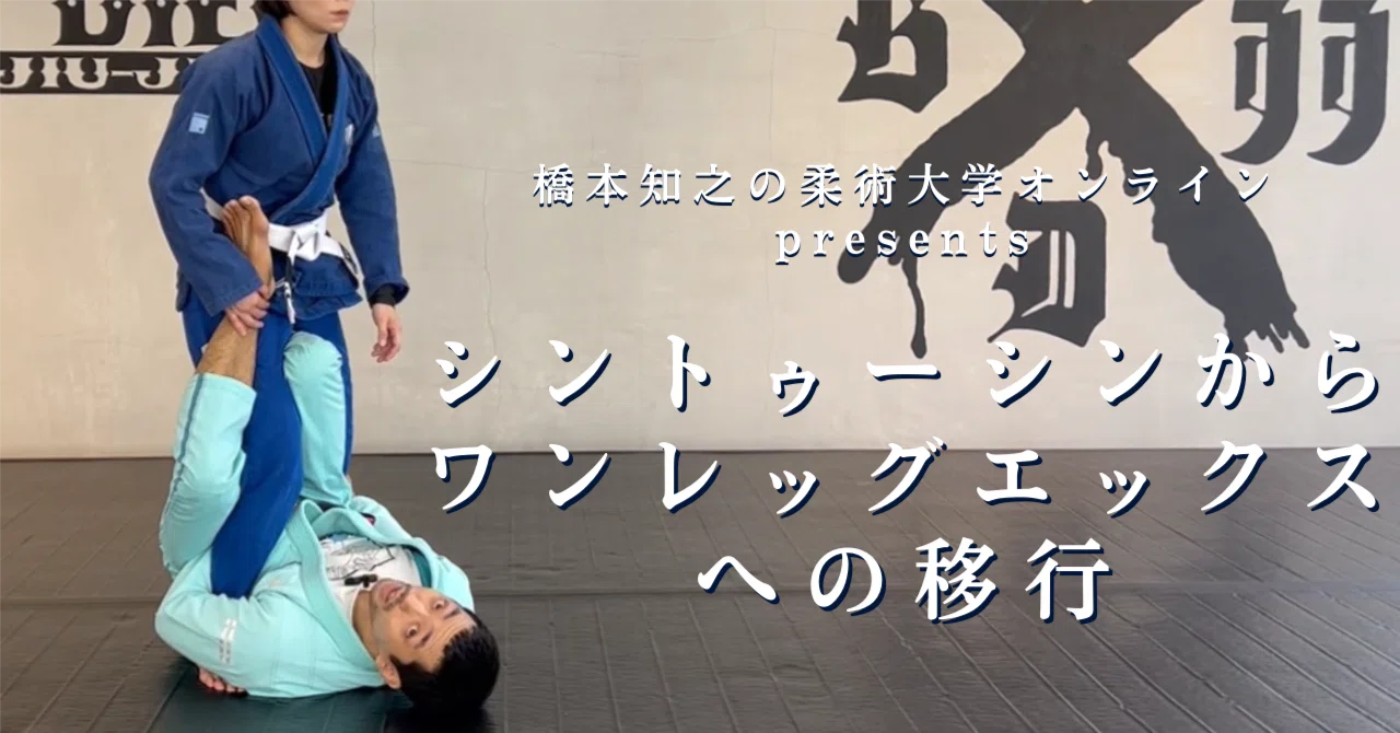 シントゥーシンからワンレッグエックスへの移行｜橋本知之の柔術大学