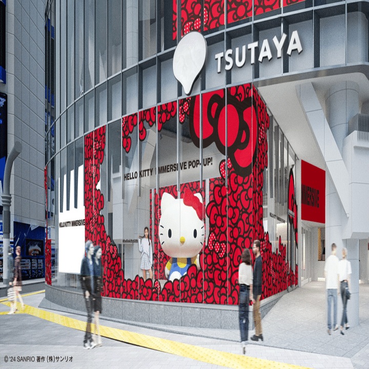 渋谷TSUTAYAでハローキティポップアップ開催🎀｜짱키티【ﾁｬﾝｷﾃｨ】