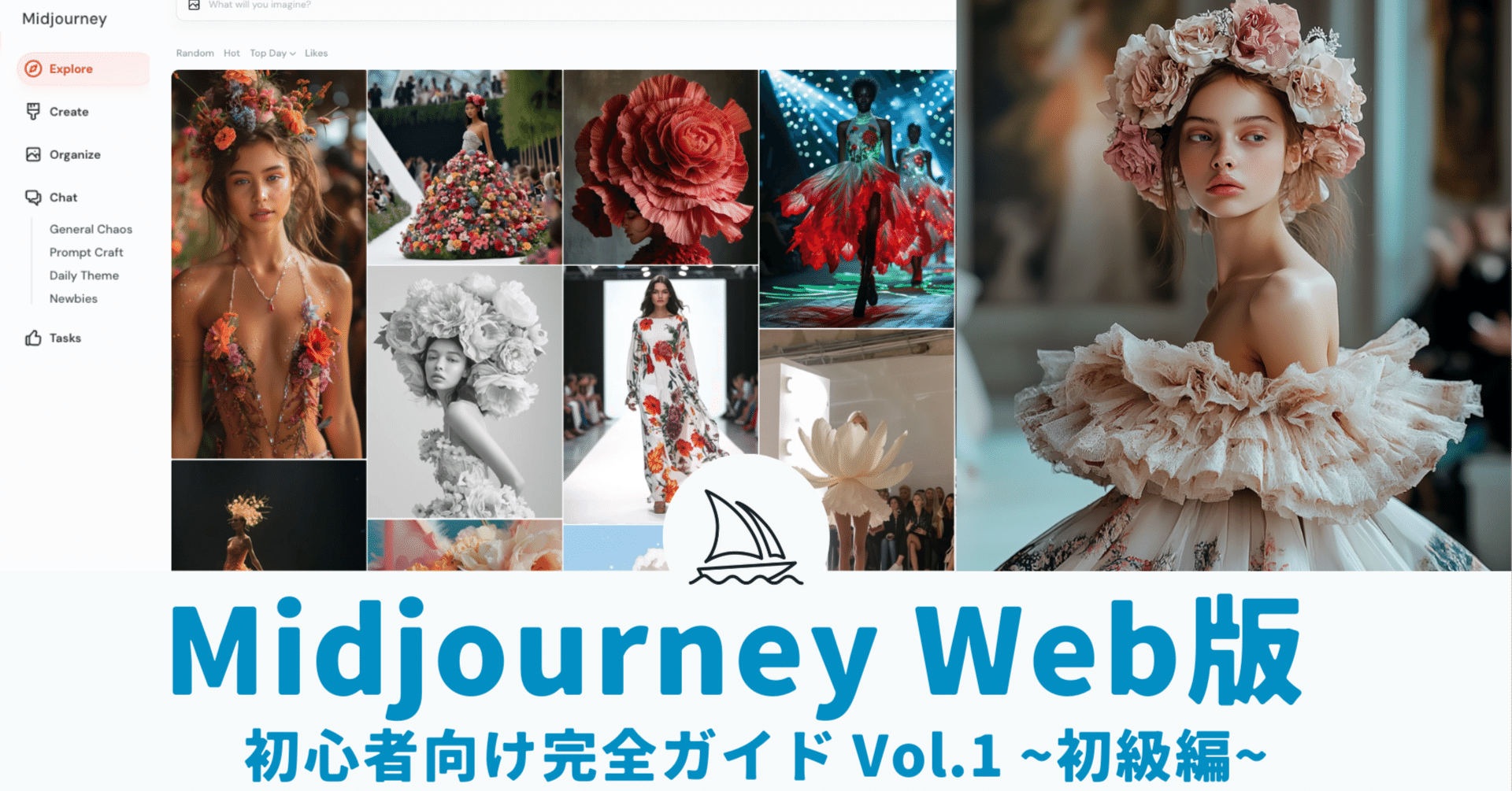 初級編】無料で25枚生成可能！Web版Midjourneyの基本操作をマスター