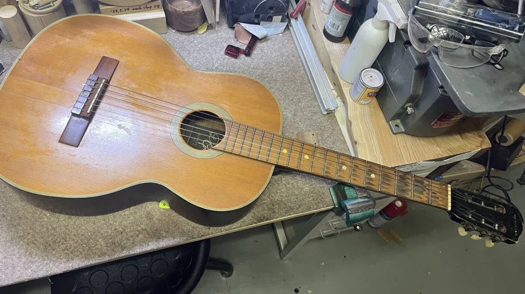 Junk Guitar Fun] YAMAHA Dynamic GUITAR No.S70 (1966) Part 3