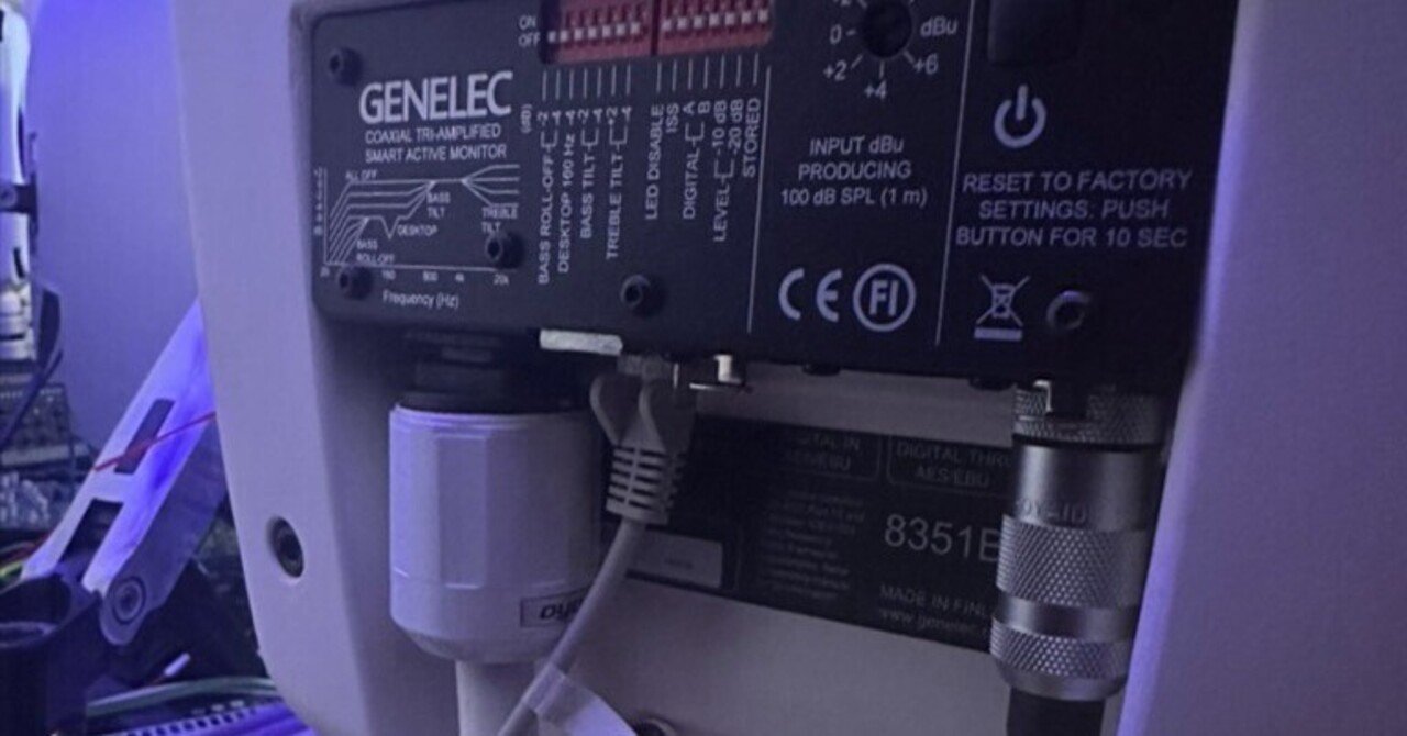 genelec 6010A ペア 片方ノイズ有り（Free Space XLR – 3Dio